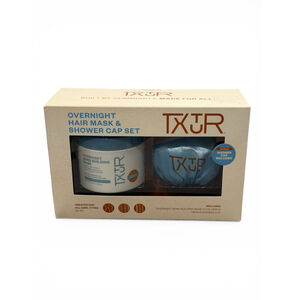 TXTR by Cantu Overnight Bond Building Hair Mask & Shower Cap Set - 13oz New